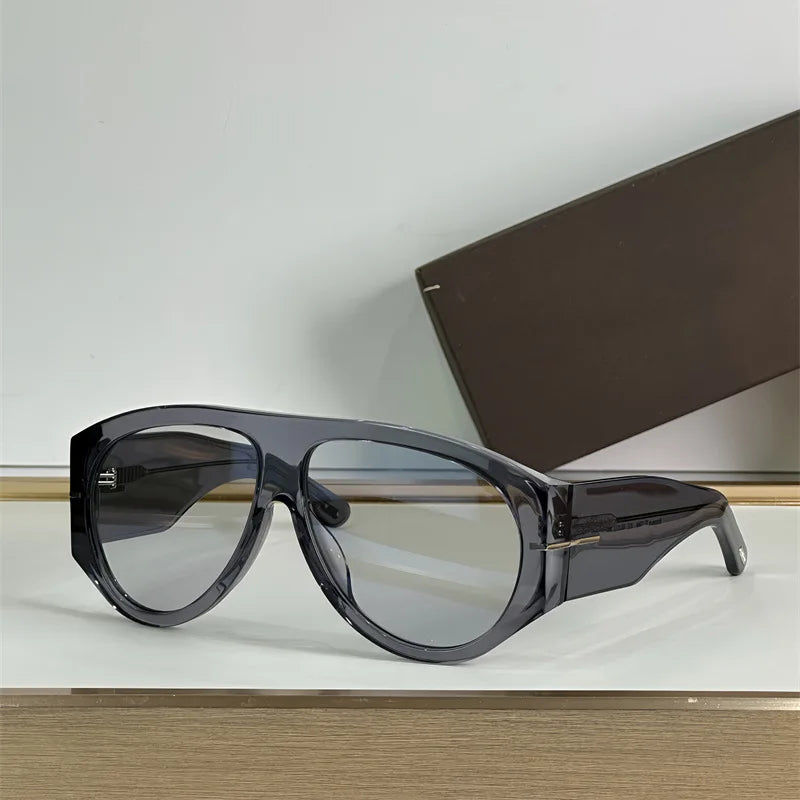 Gafas de Sol Piloto Gran Tamaño - Diseño de Lujo con Degradado para Mujer
