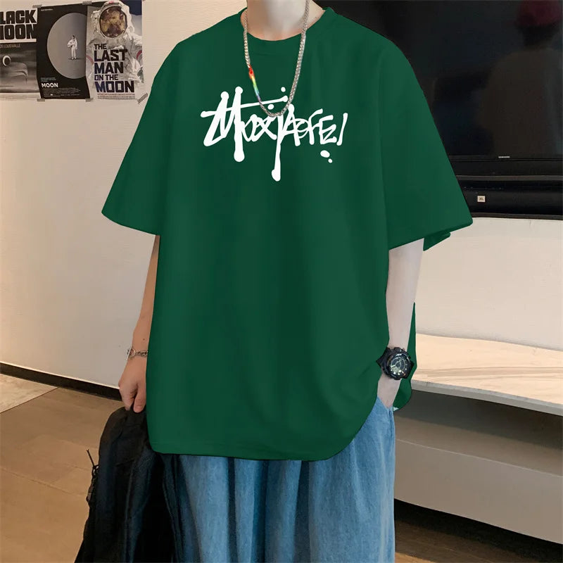 Camiseta Oversized de Algodón - Tallas Grandes hasta 4XL Hombre