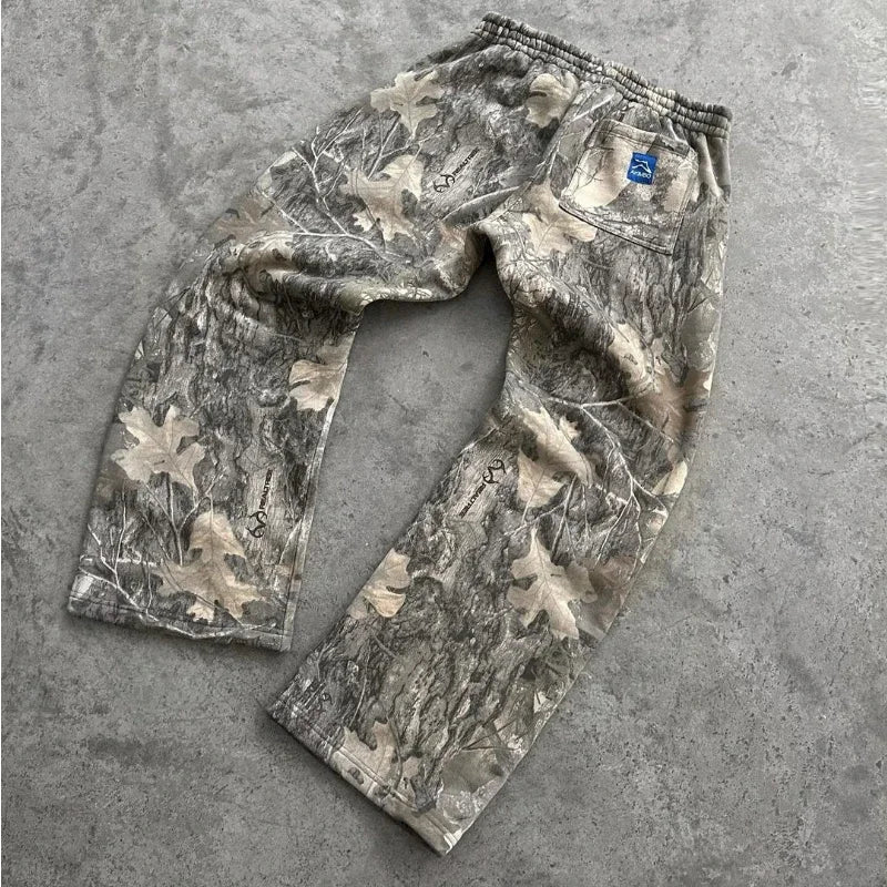 Pantalones Deportivos Camuflaje Y2K - Estilo Hip Hop Unisex