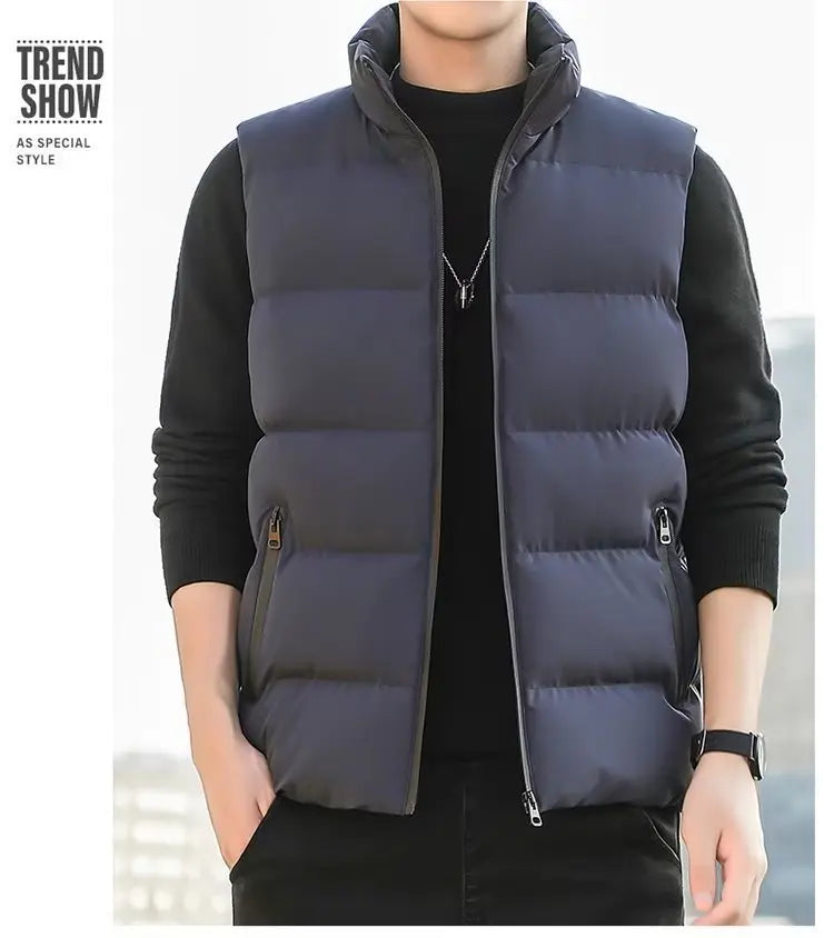 Chaleco Acolchado Minimalista - Estilo Coreano Hombre