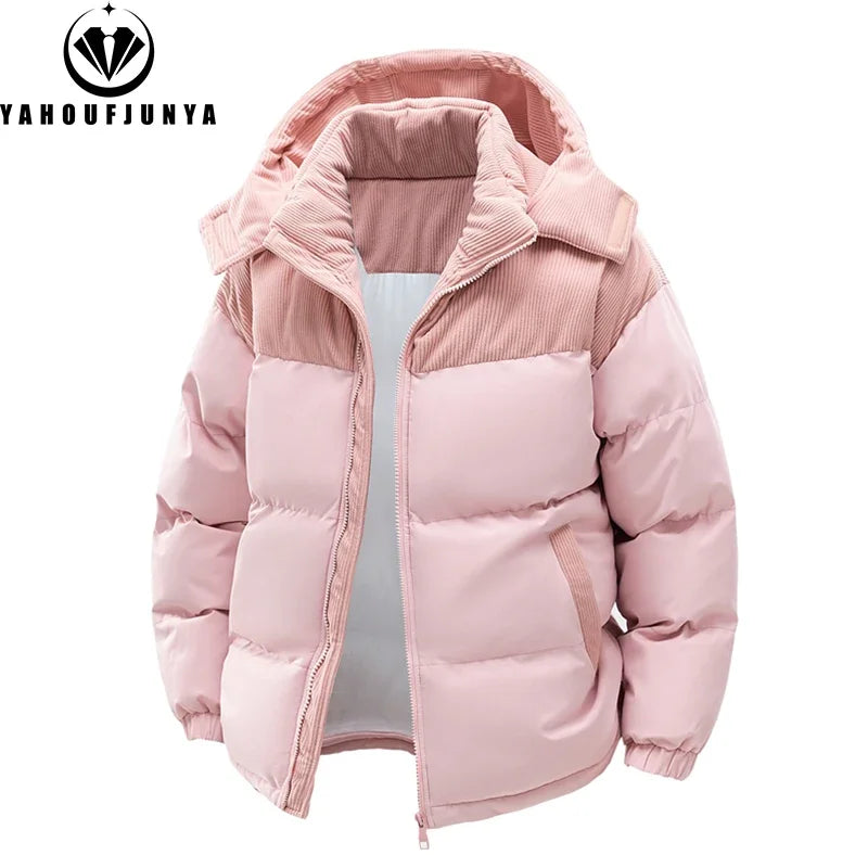 Parka con Capucha Desmontable - Cortavientos Cálida Hombre