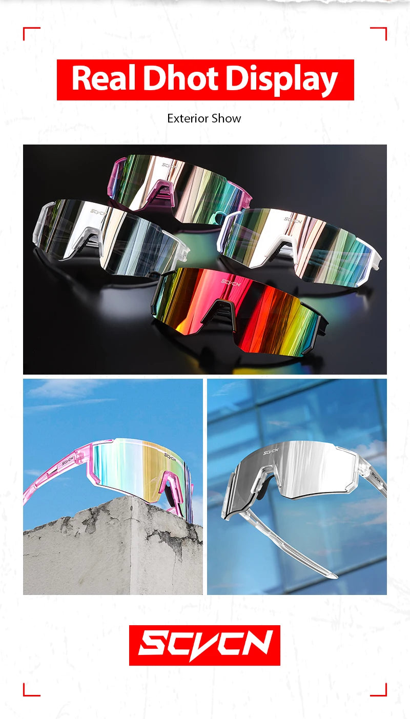 Gafas de Sol Deportivas SCVCN - Ciclismo Outdoor UV400 Unisex