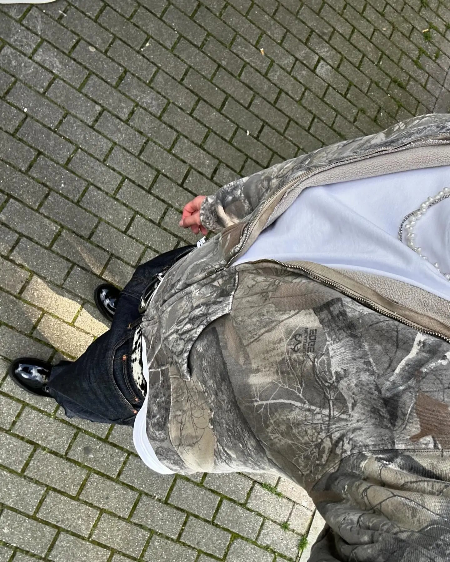 Sudadera Y2K Camuflaje con Cremallera - Estilo Hip Hop Oversized Unisex