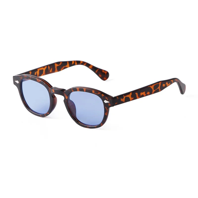 Gafas de Sol Vintage Shell Redondas - Diseño Retro Remaches UV400