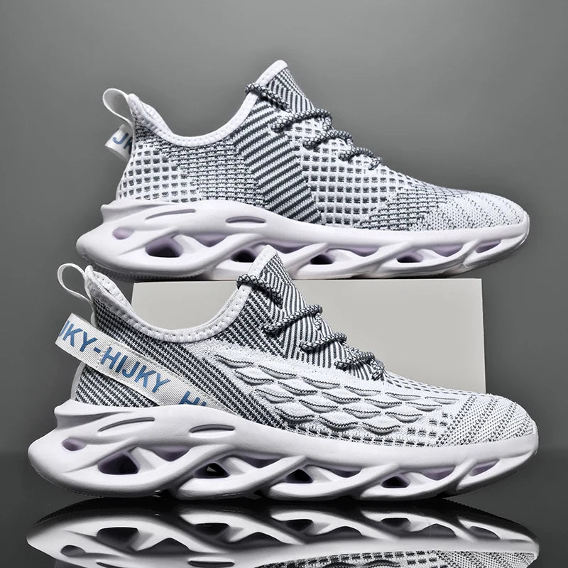 Sneakers Luxury Hombre Flyknit - Zapatillas Casuales Transpirables Multicolor