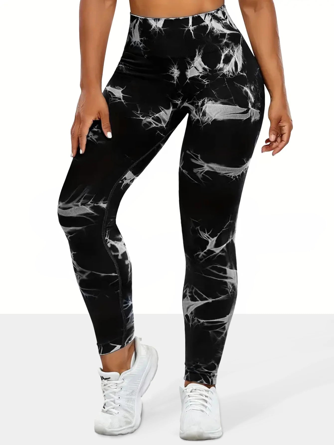Leggings de Yoga Tie-Dye Sin Costuras - Cintura Alta