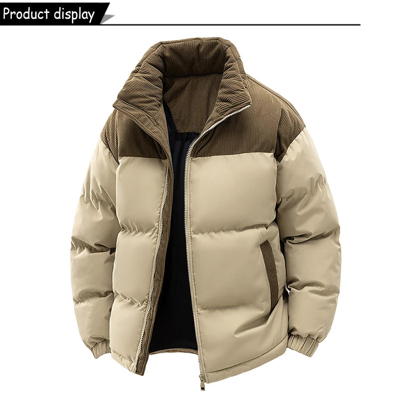 Parka con Capucha Desmontable - Cortavientos Cálida Hombre