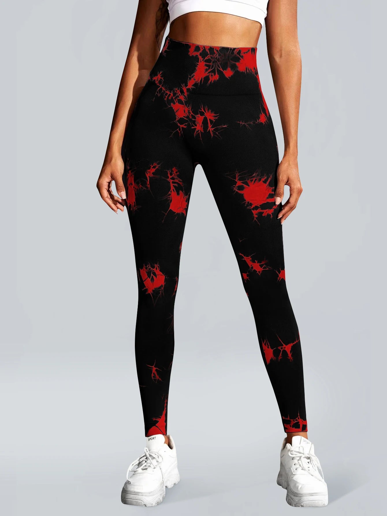 Leggings de Yoga Tie-Dye Sin Costuras - Cintura Alta