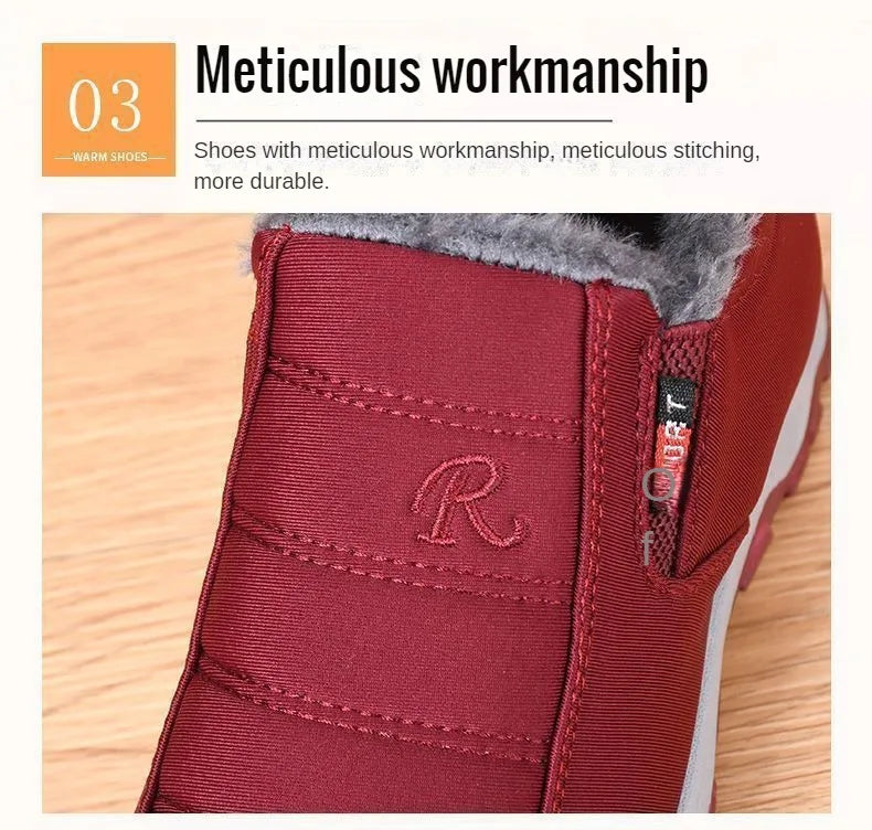 Botines Casuales Invierno Cálidos - Suela Gruesa Resistente Algodón
