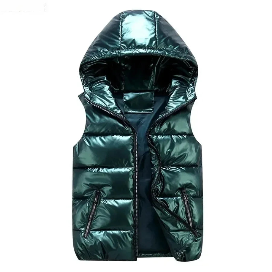 Chaleco Acolchado con Capucha - Diseño Impermeable Unisex