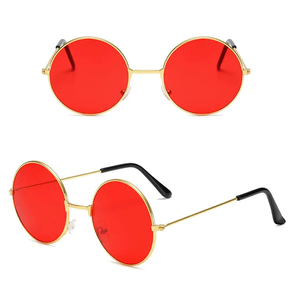 Gafas de Sol Redondas Disco Hippie - Estilo Retro Fiesta Unisex