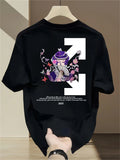 Men's heavyweight 100% cotton graphic t-shirt, lightweight and breathable, comfortable, casual wear, trendy, machine washable