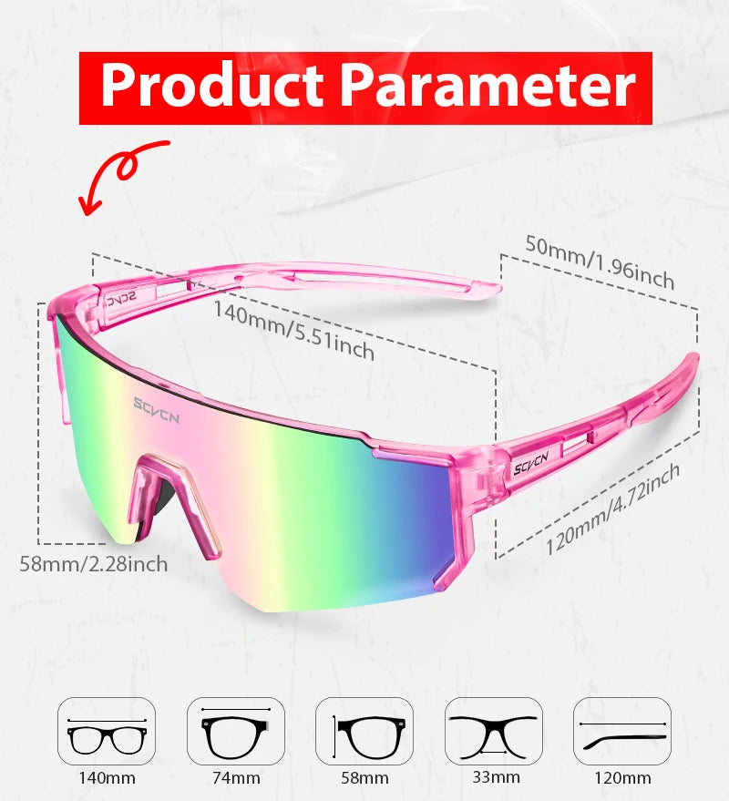 Gafas de Sol Deportivas SCVCN - Ciclismo Outdoor UV400 Unisex