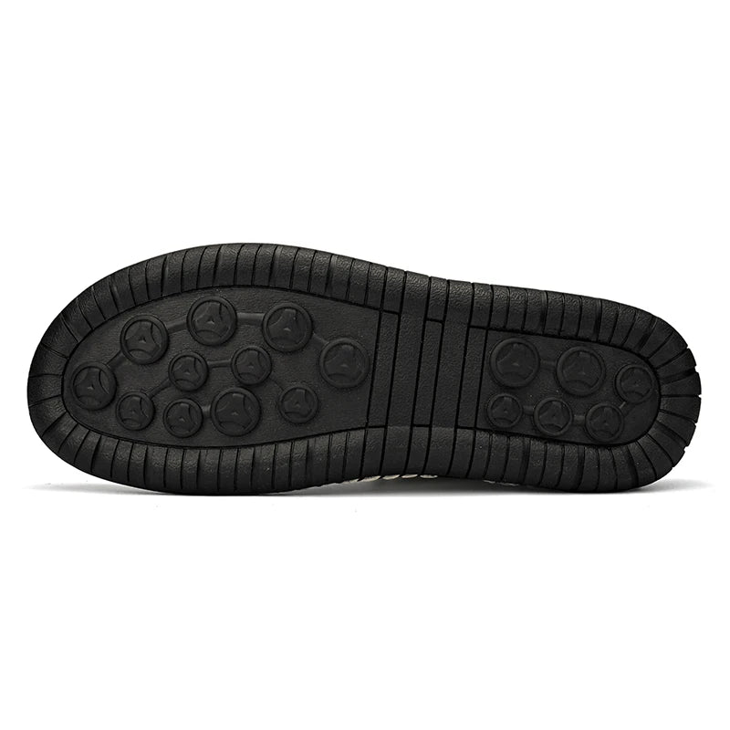 Zapatos Cuero Artesanales Hombre 2025 - Sneakers Transpirables Diseño Premium