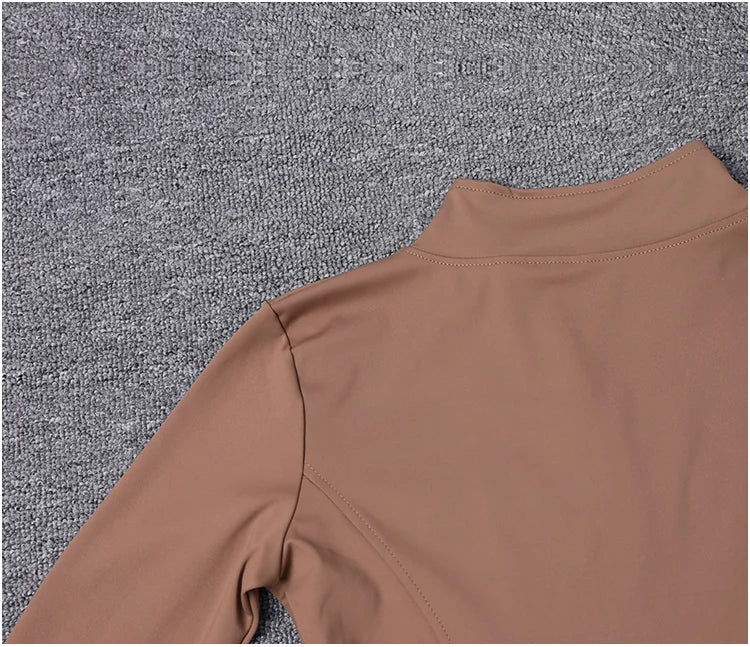 Chaqueta Deportiva con Cremallera - Manga Larga para Yoga y Gym