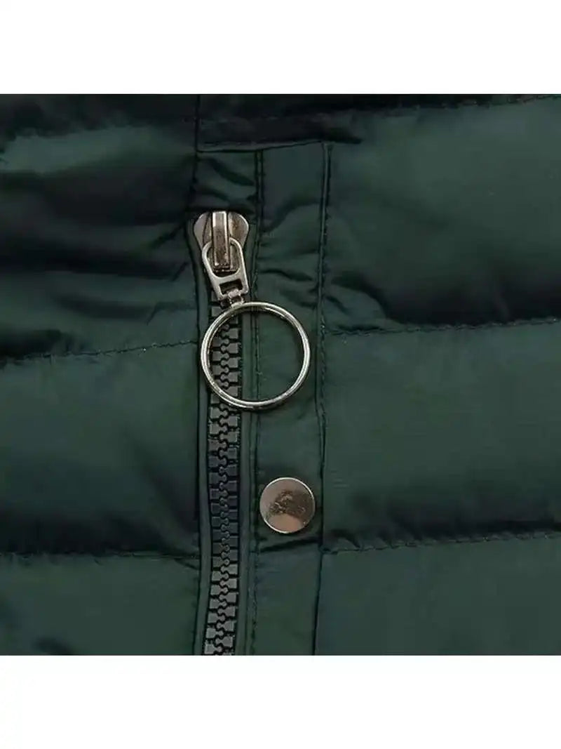 Chaqueta Fleece con Capucha - Cálida Larga Otoño Invierno Mujer