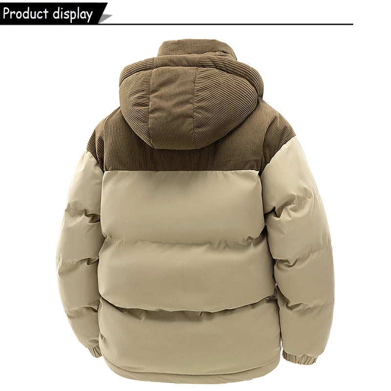 Parka con Capucha Desmontable - Cortavientos Cálida Hombre