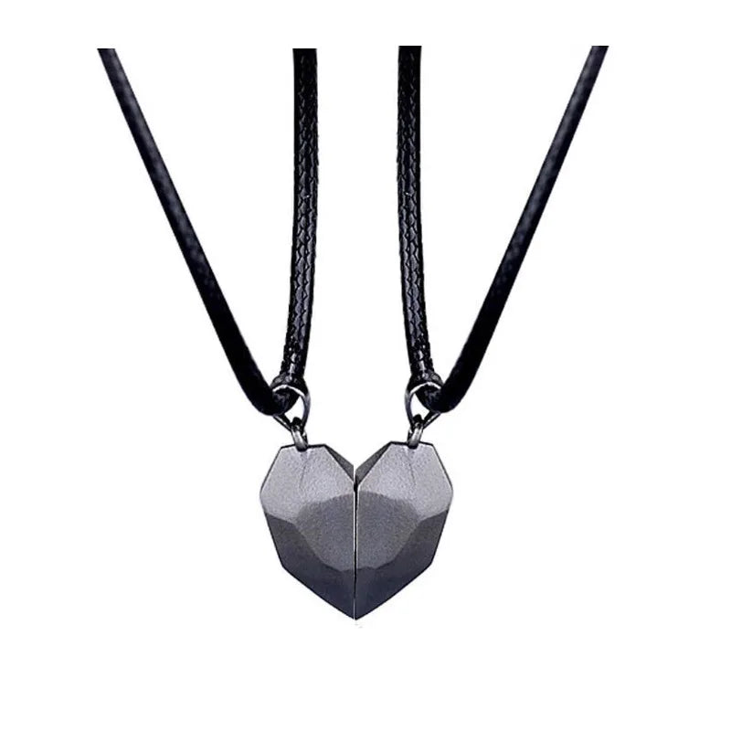 Collar Parejas Electrocardiograma Magnético - Corazón Latido San Valentín