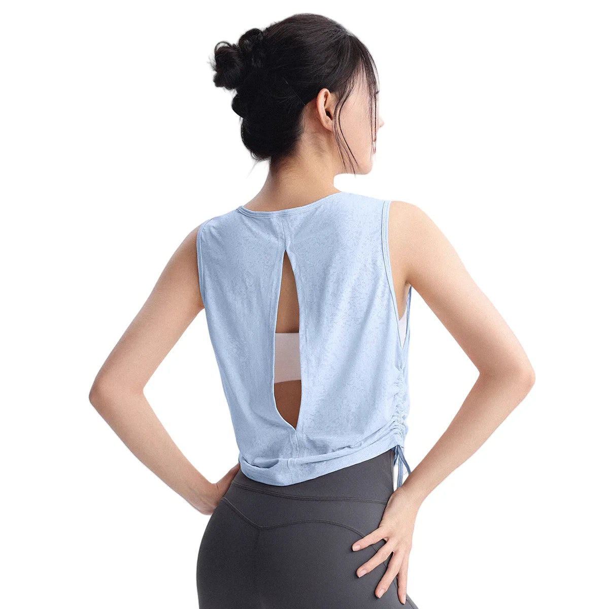 Top Yoga Sin Mangas Racerback - Fitness Gym Playa Mujer