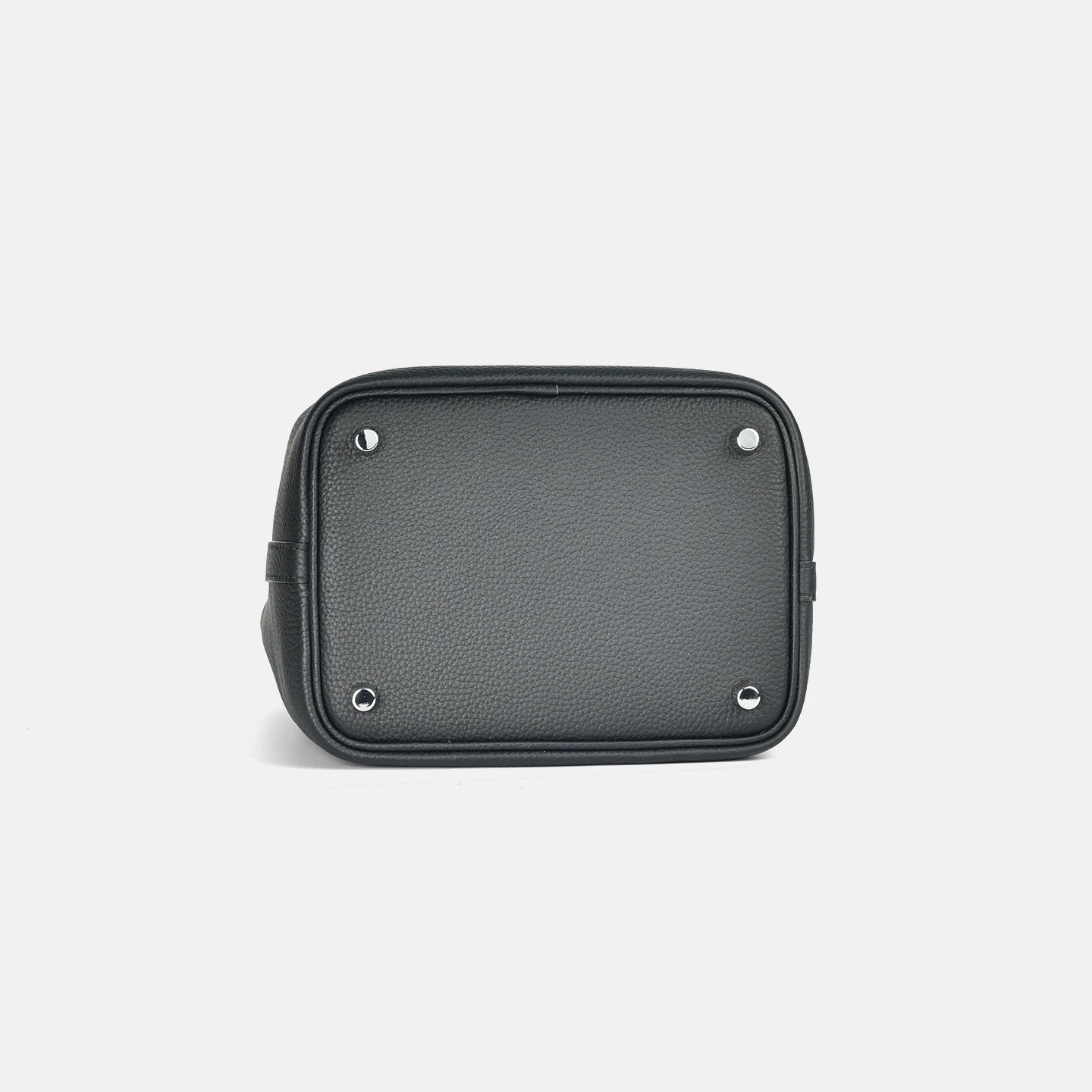 Bolso de Cuero Auténtico - Diseño Tipo Cubo Grande