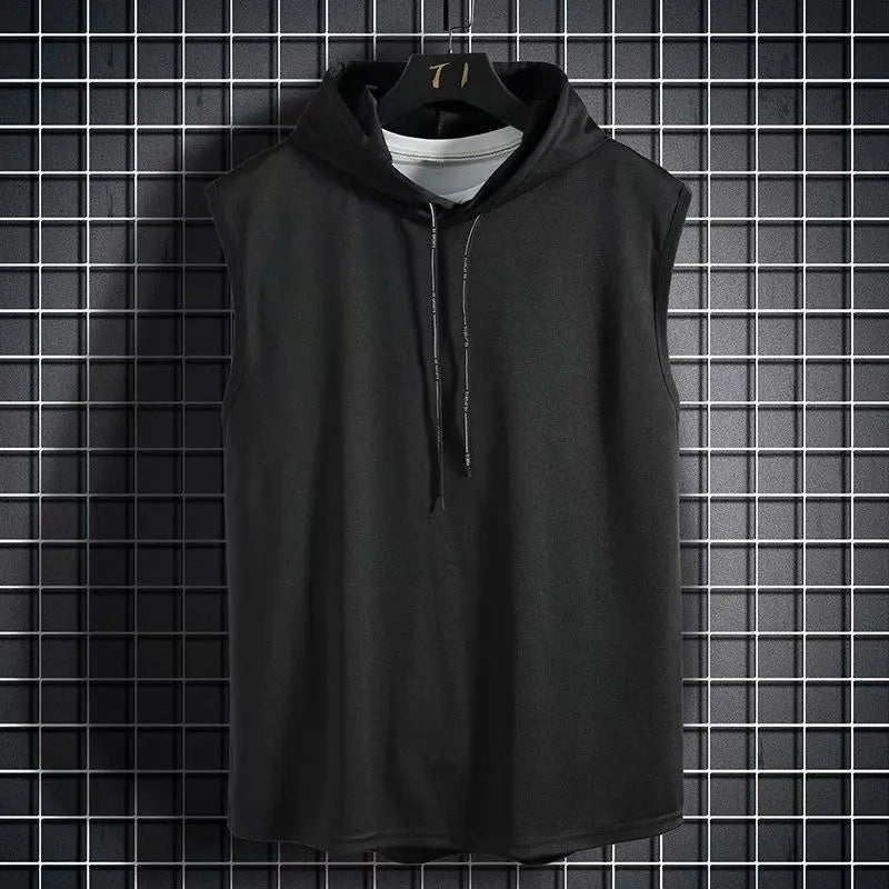 Chaleco Deportivo Sin Mangas con Capucha - Hip Hop Verano Hombre
