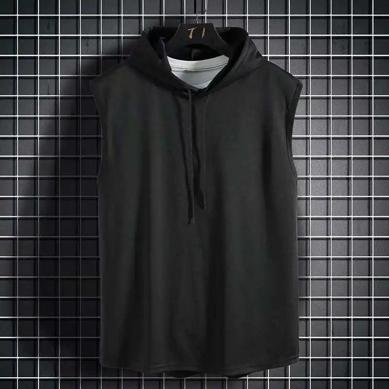 Chaleco Deportivo Sin Mangas con Capucha - Hip Hop Verano Hombre
