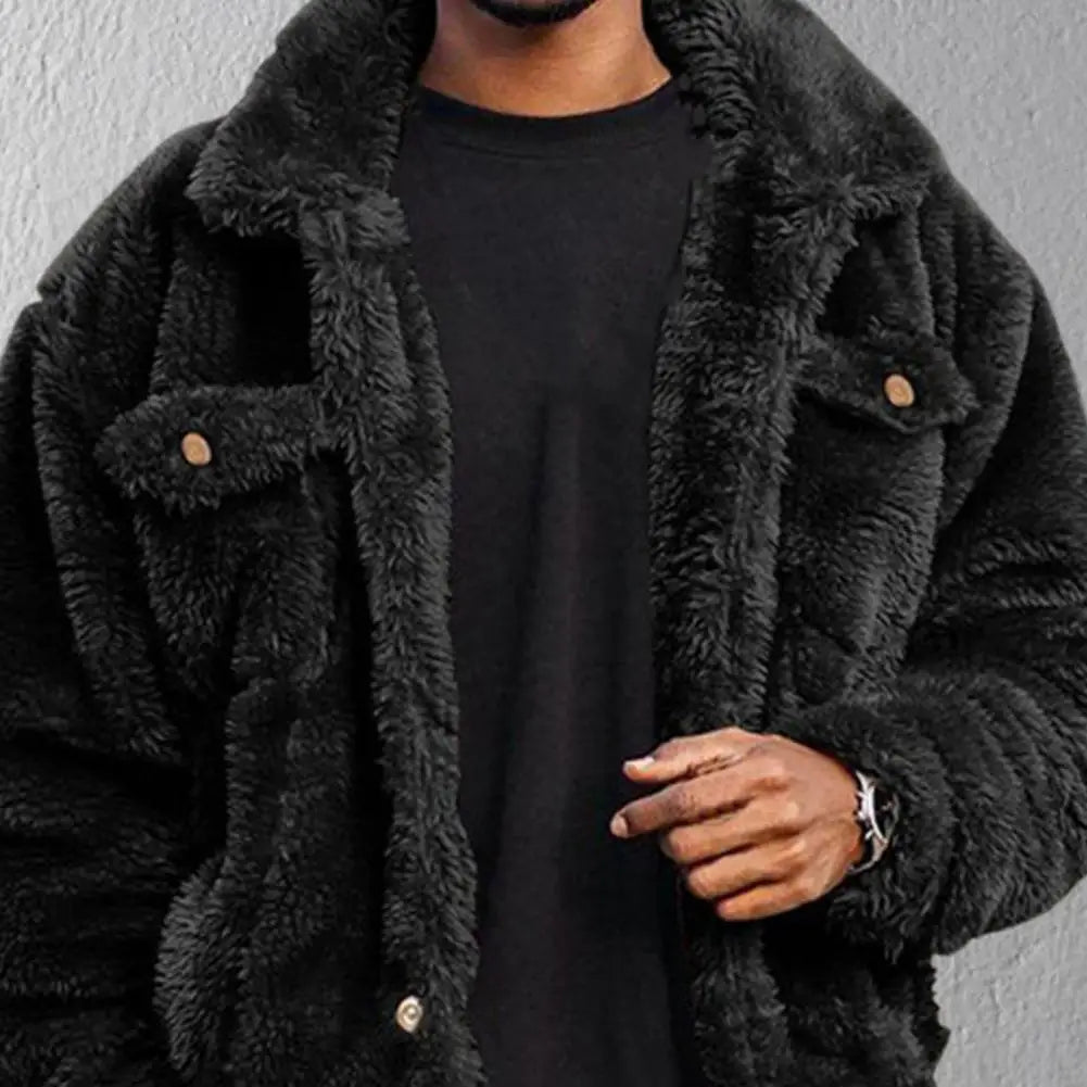 Chaqueta de Invierno con Forro de Felpa - Estilo Hip Hop Hombre