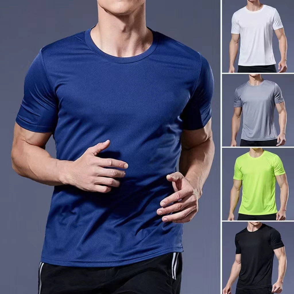 Camiseta Deportiva Secado Rápido - Gym Running Hombre
