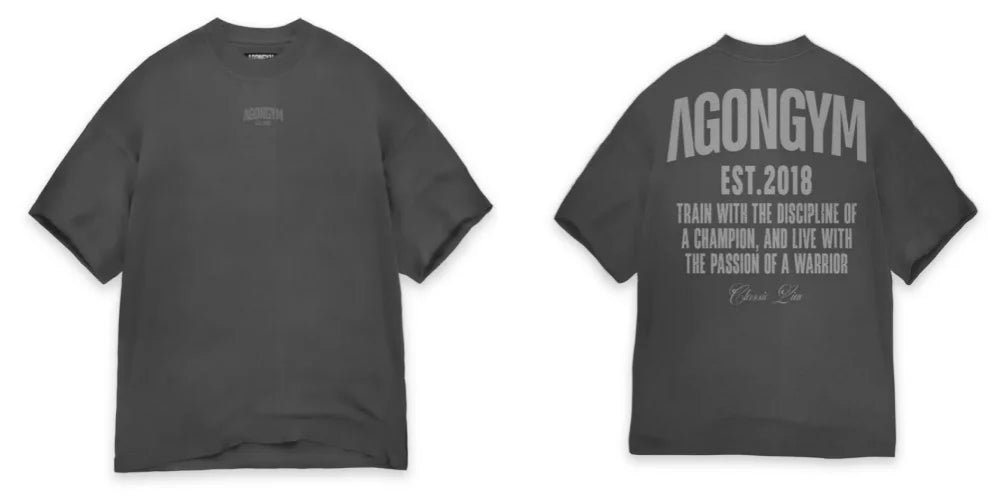 Camiseta Deportiva Oversized - Gym Fitness Manga Corta Hombre