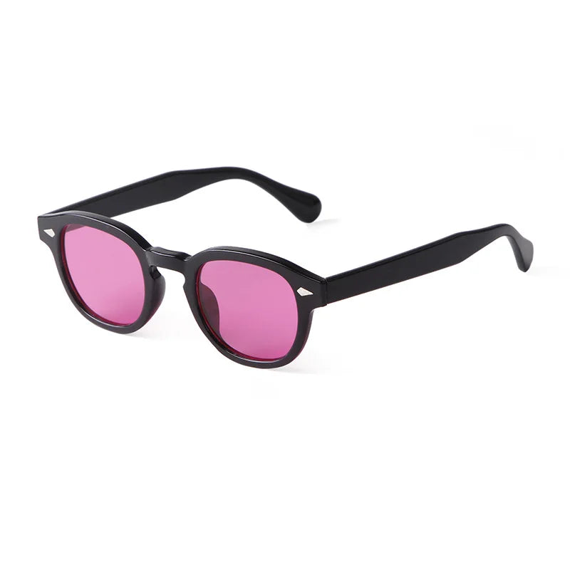 Gafas de Sol Vintage Shell Redondas - Diseño Retro Remaches UV400