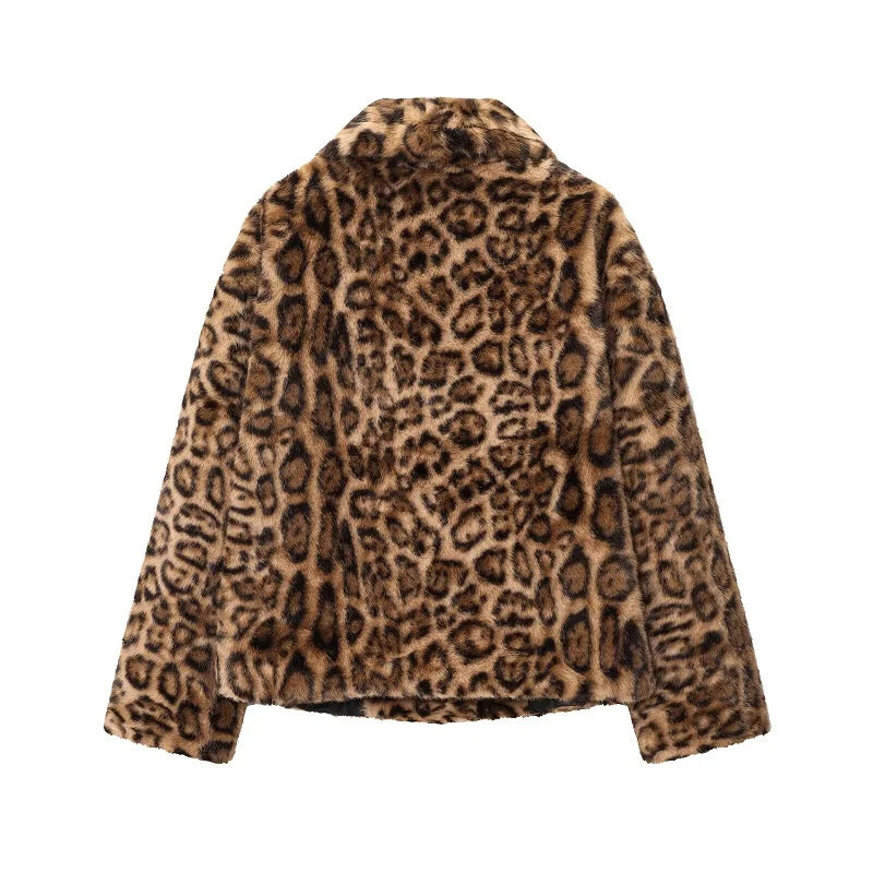 Abrigo Faux Fur Plush - Estilo Fluffy Otoño Invierno Mujer
