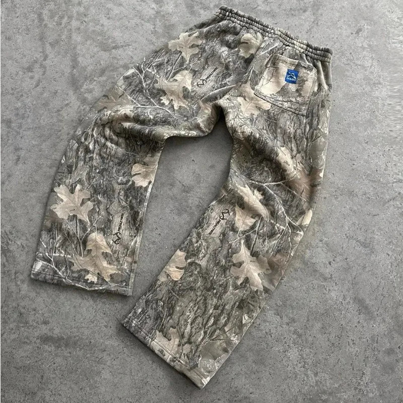 Pantalones Deportivos Camuflaje Y2K - Estilo Hip Hop Unisex