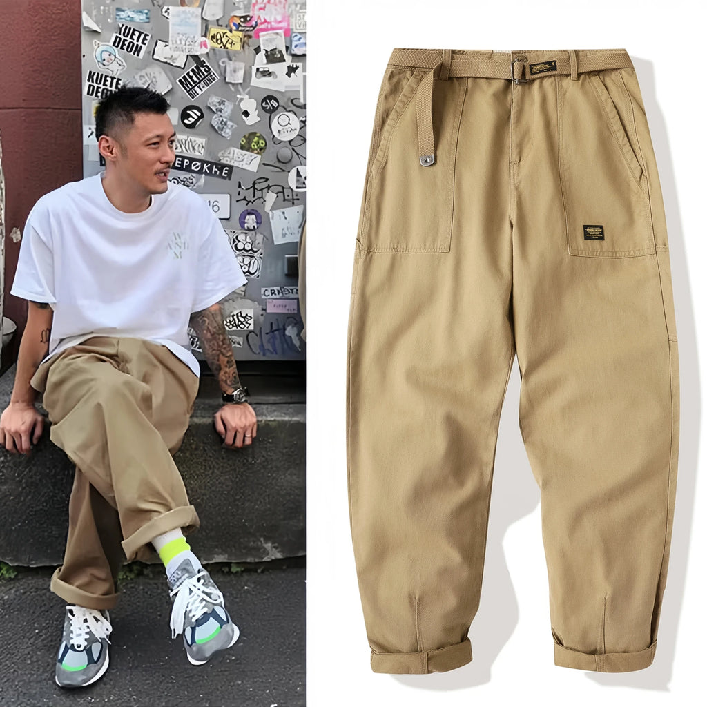 Pantalones Cargo Workwear Retro - Estilo Americano Hombre