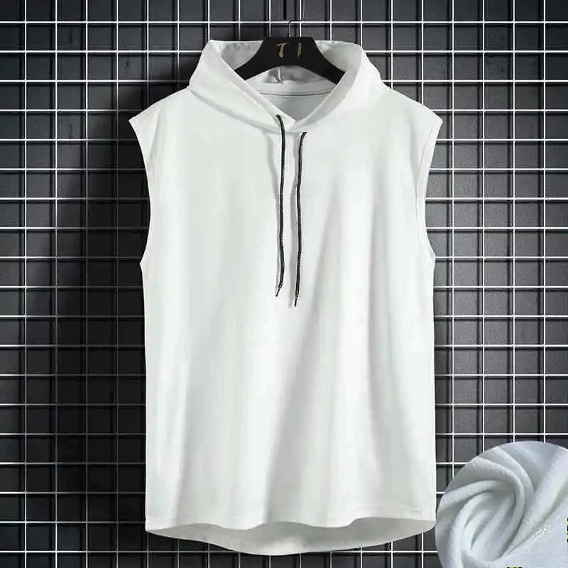 Chaleco Deportivo Sin Mangas con Capucha - Hip Hop Verano Hombre