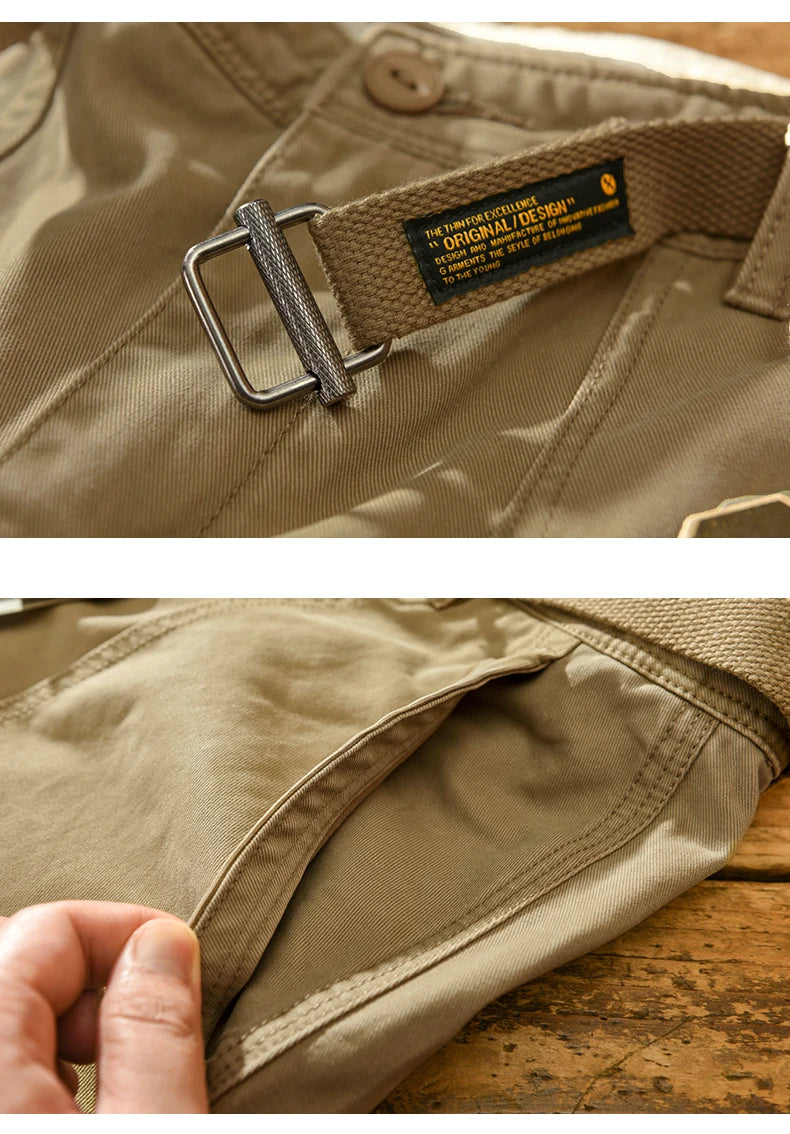 Pantalones Cargo Workwear Retro - Estilo Americano Hombre
