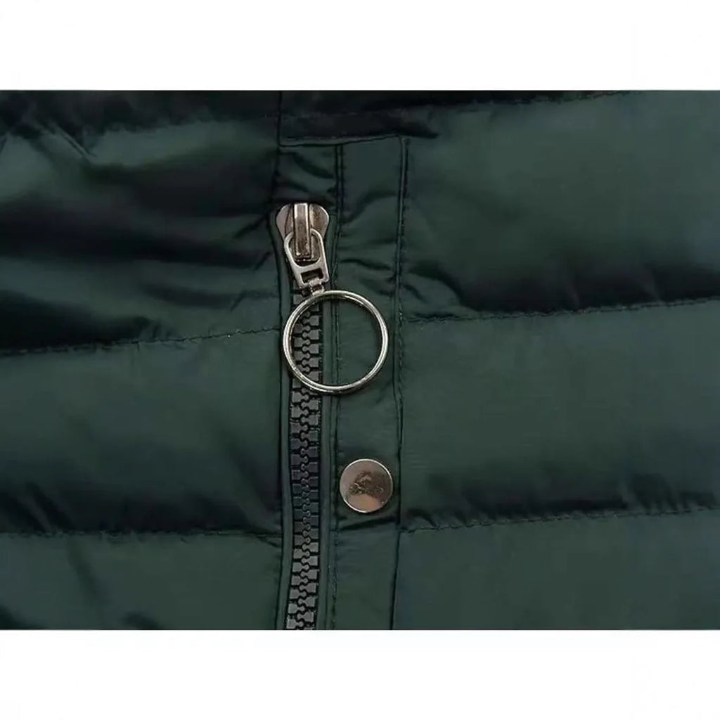 Chaqueta Fleece con Capucha - Cálida Larga Otoño Invierno Mujer