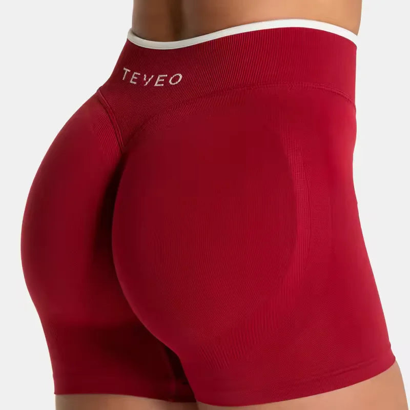 TEVEO Women's Backless Knitted Sports Bra Solid Color Summer Gym Fitness Top with Chest Cushion Sexy Suspender Yoga Bra