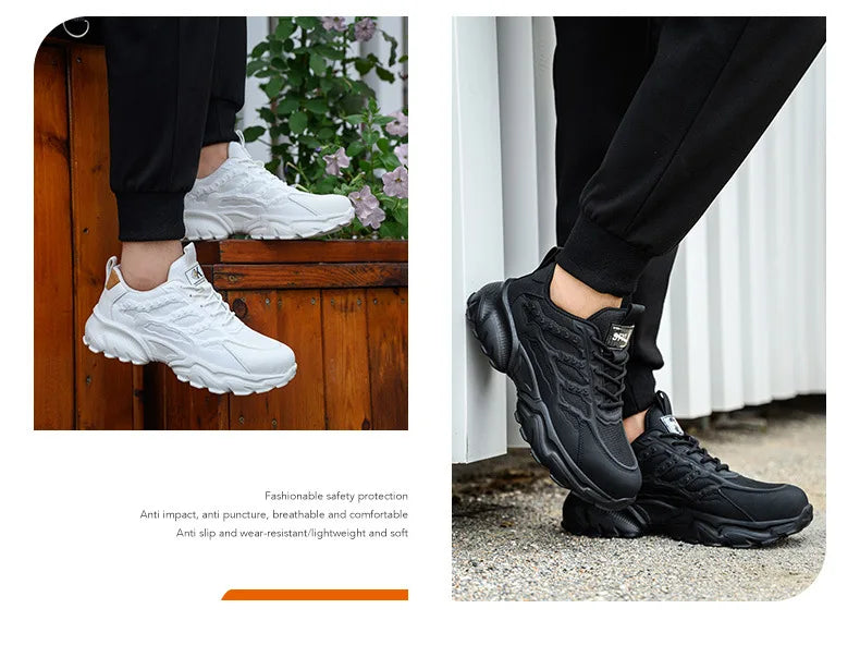 Zapatillas Seguridad Puntera Acero - Calzado Laboral Antipinchazos Unisex