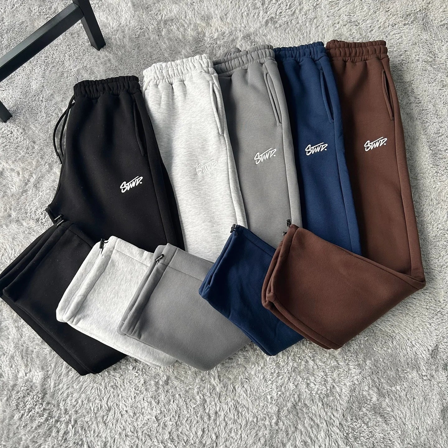 Pantalones Retro Harajuku Pierna Recta - Estilo Americano Casual Hombre