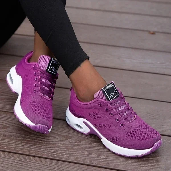 Zapatillas Running Chunky Mujer - Plataforma Malla Transpirable Deportivas 2024